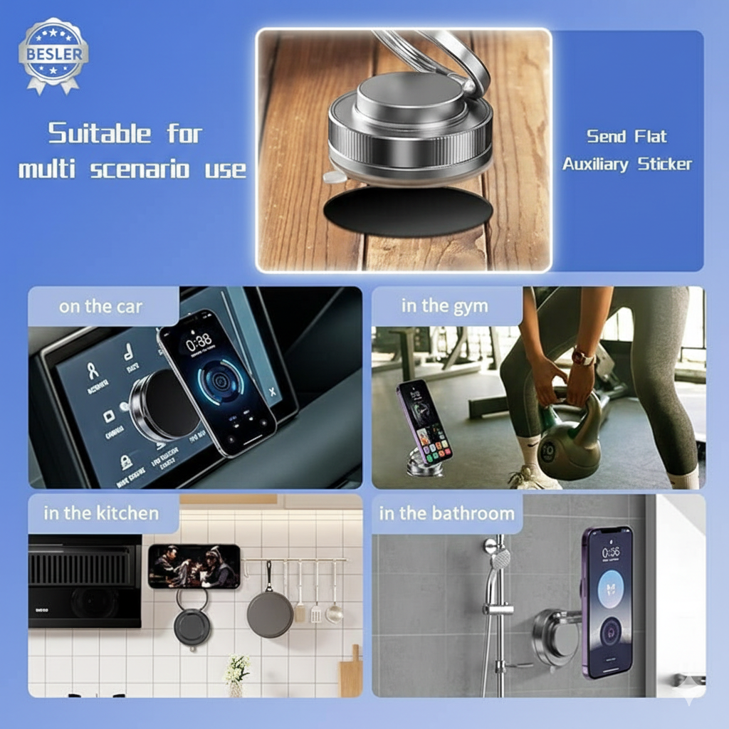 360° Luxury Magnetic Car Mobile Holder