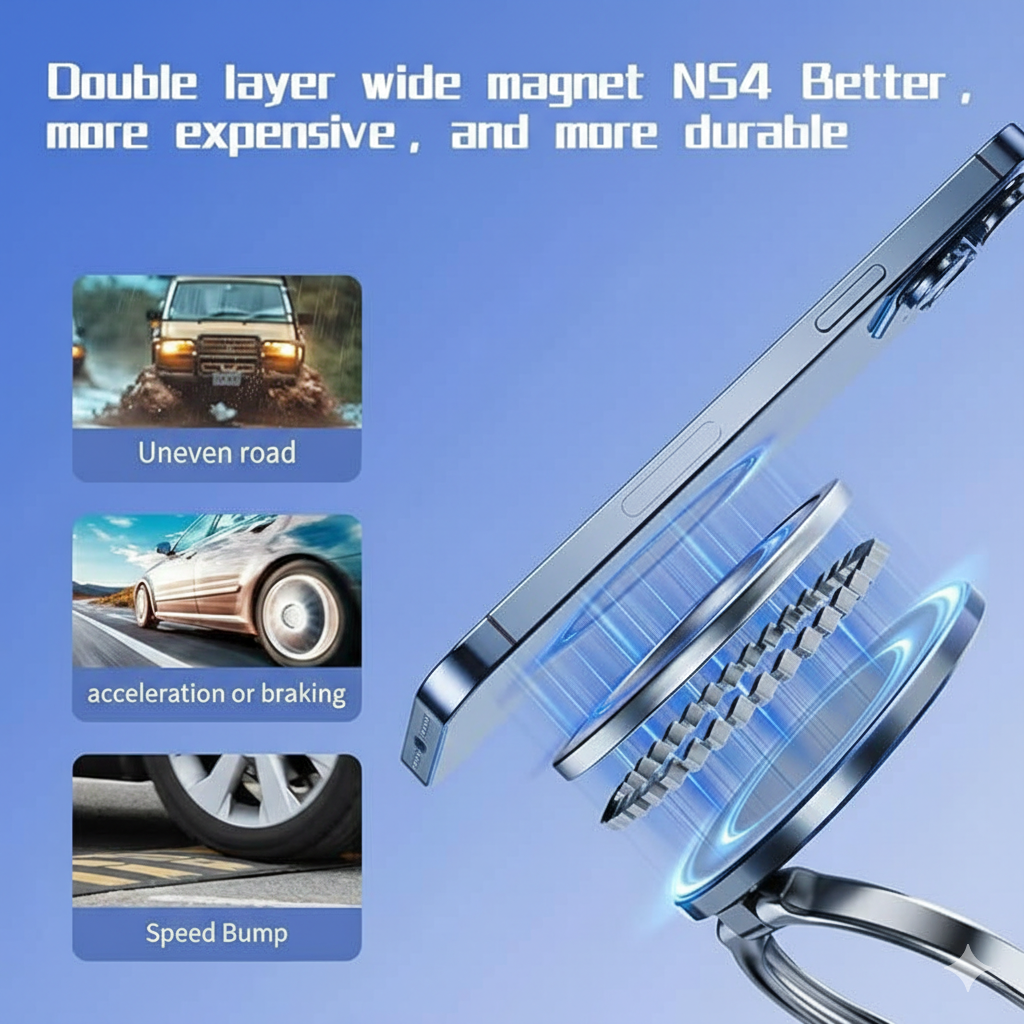 360° Luxury Magnetic Car Mobile Holder