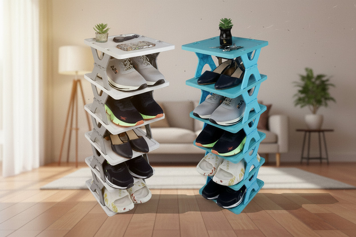 Smart Foldable Shoes Tier Shoe Rack 4 Layer
