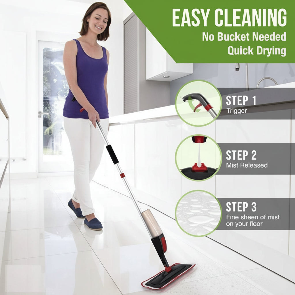 360° Microfiber Spray Mop