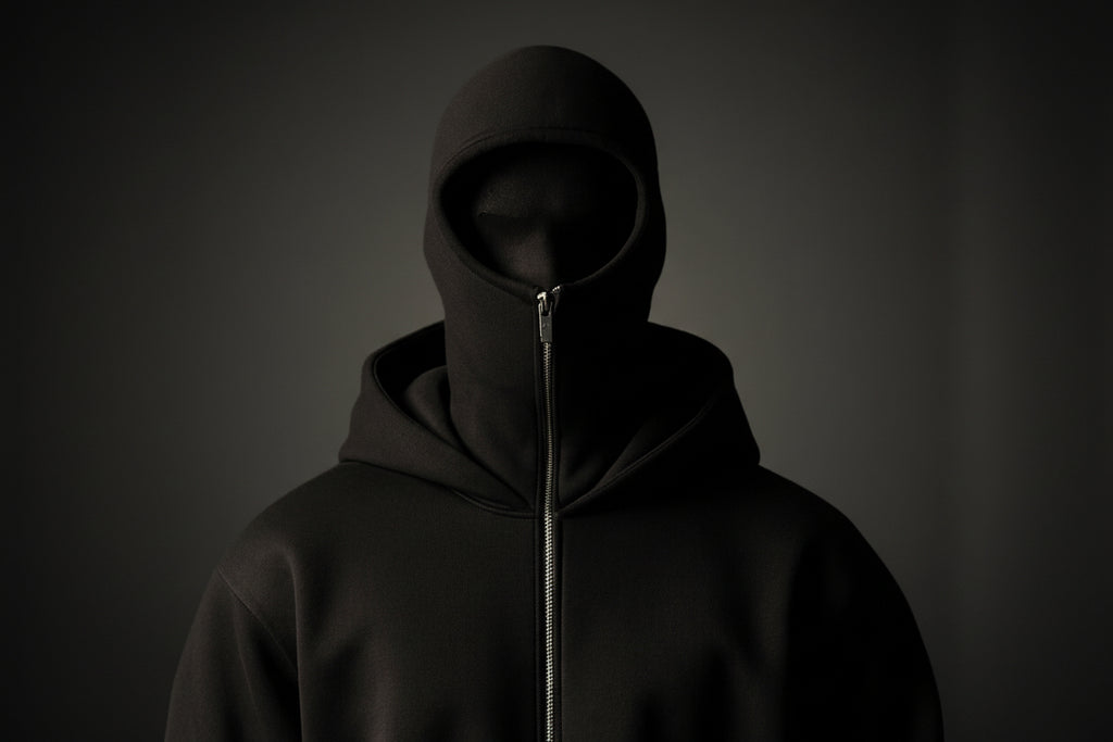 Men's Full Sleeves Zipper Hoodie with Mask