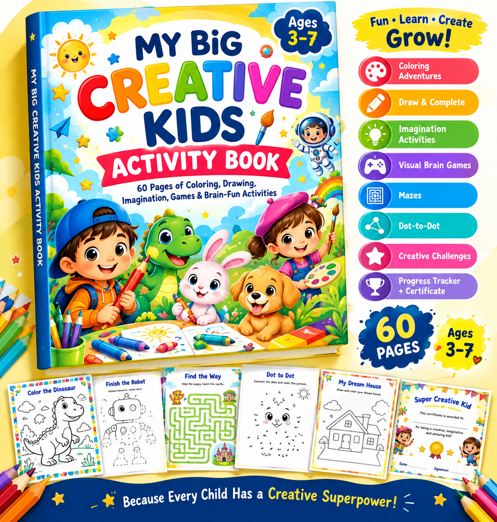 MY BIG CREATIVE KIDS ACTIVITY BOOK
