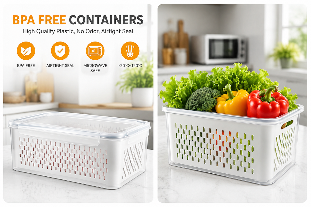 Fridge storage containers Pices 2