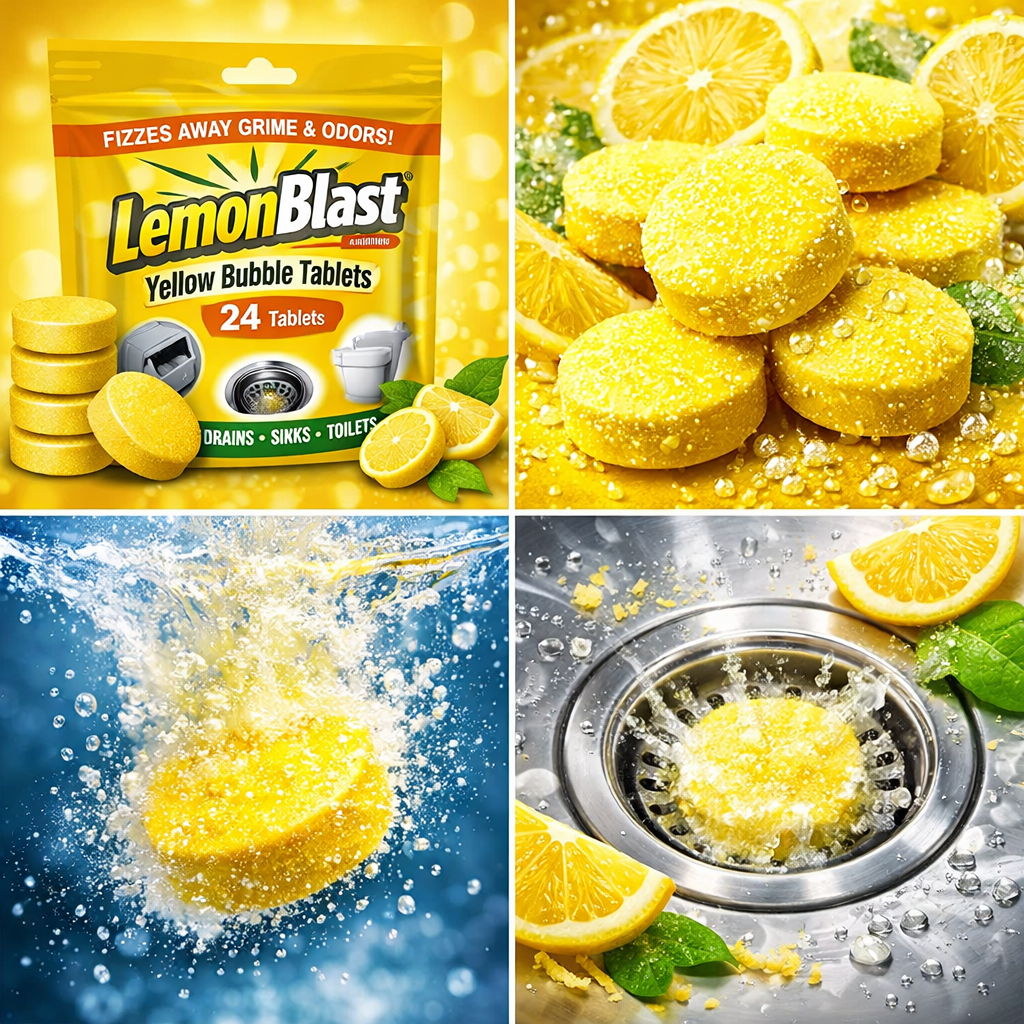 LemonBlast Yellow Bubble Tablets (24pc)
